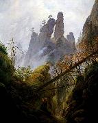 Caspar David Friedrich Rocky Ravine china oil painting reproduction